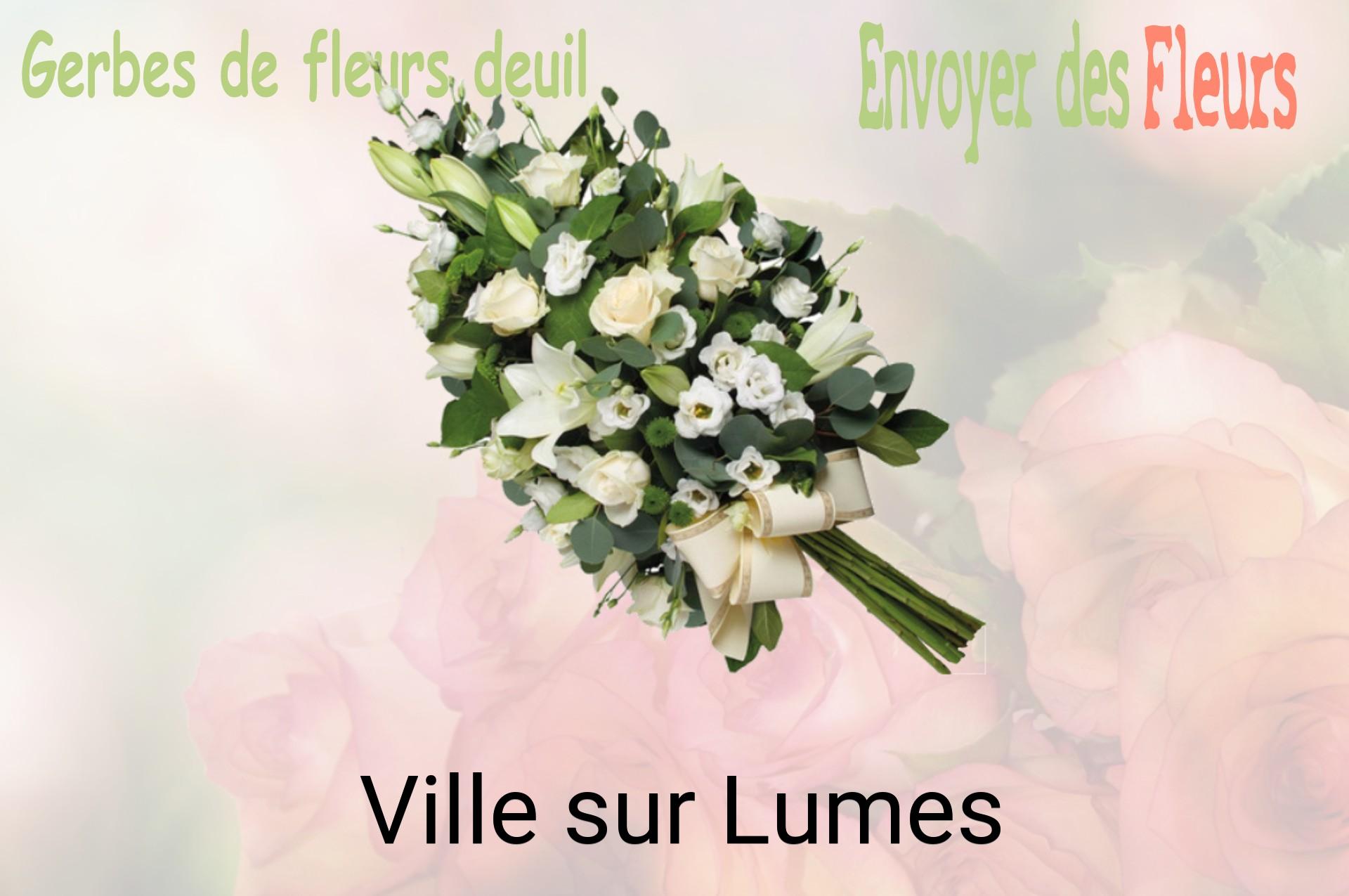 Gerbe de fleurs de deuil livrée à Ville-sur-Lumes